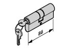 Профильный цилиндр Hörmann для калитки, для боковой двери, 3043300 (3091451)