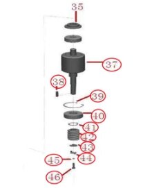 Ротор электродвигателя с червяком привода ASL2000 AN-Motors, ASL. 024/2000 от компании Всем Ворота - фото 1