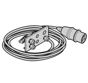 Сетевой кабель блоков A/B 435, A/B440, А/B445, А/B460, B460FU приводов секционных ворот Hormann (638355, 638489), 638147