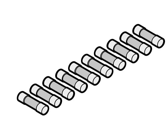 Слаботочный предохранитель (10 шт.) для промышленных приводов секционных ворот Hormann (636959, 638989), 638986 от компании Всем Ворота - фото 1