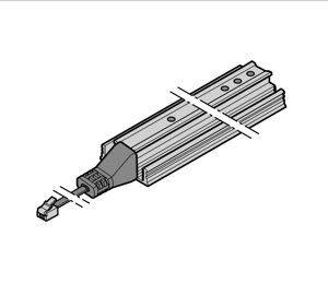 Световая решетка HLG, приемник длина 2500 мм для промышленных секционных ворот Hormann, 638469