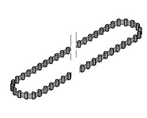 Зубчатый ремень (без соединительного элемента зубчатого ремня) для направляющей шины FS10-K 01.10.2005 – 438583 (438668)