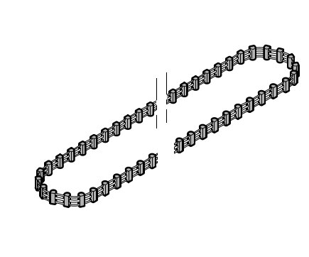 Зубчатый ремень SupraMatic H. Направляющая шина FS 50, короткая 01.10.2000, 438482 от компании Всем Ворота - фото 1