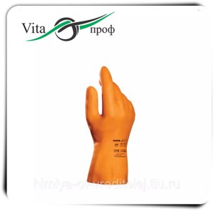 Перчатки хозяйственные MAPA, размер 10, оранжевые