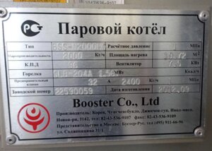 Парогенератор Booster BSS-N2000НG