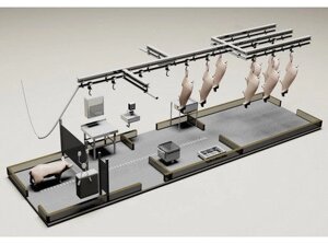 Модуль убоя свиней с холодильником, 30 голов смена