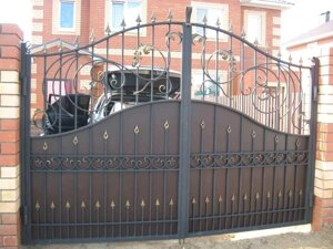 Кованые ворота вк-4 "элегант"
