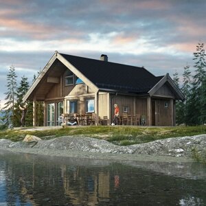 Каркасный дом Смарт 1 по норвежскому проекту компании Салтдальсхитта