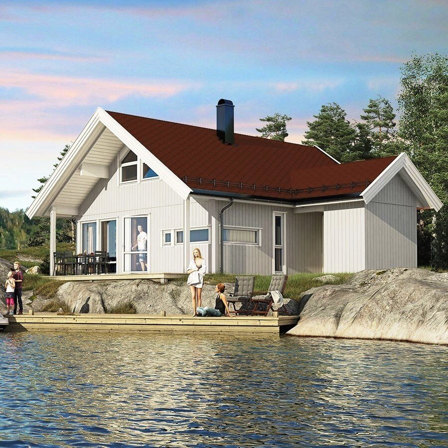 Каркасный дом Смарт 1С по проекту норвежской компании Салтдальсхитта от компании Дом Дока - фото 1