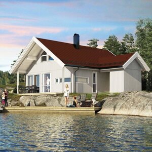 Каркасный дом Смарт 1С по проекту норвежской компании Салтдальсхитта