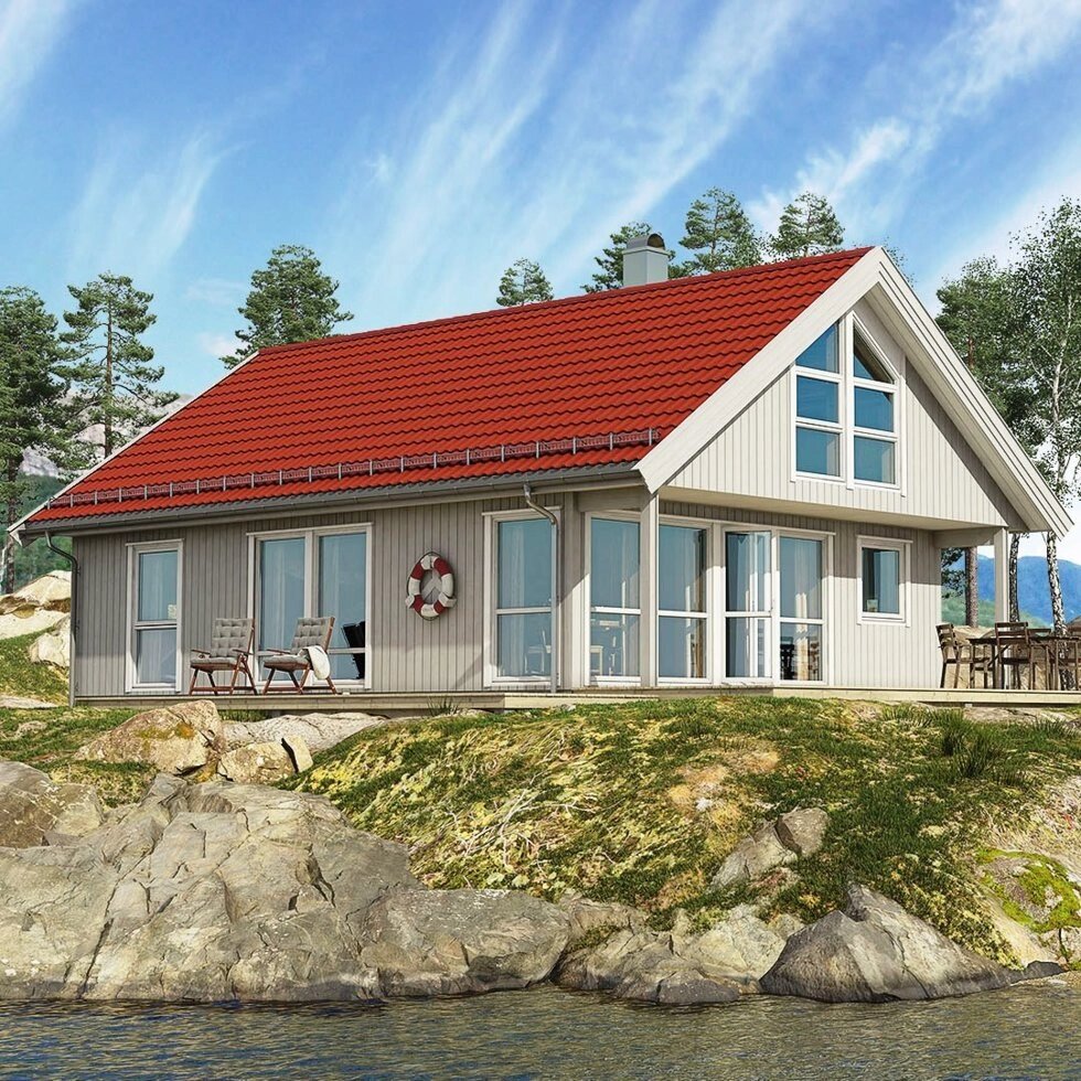 Каркасный дом Смарт 2 по проекту норвежской компании Салтдальсхитта от компании Дом Дока - фото 1