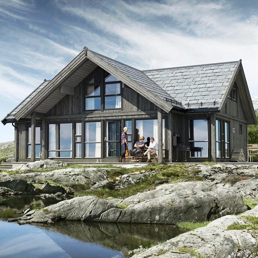 Каркасный мансардный дом Смарт 5 по проекту норвежской компании Салтдальсхитта от компании Дом Дока - фото 1