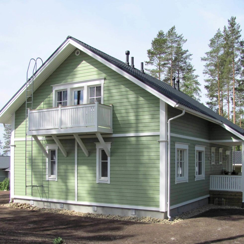Мансардный дом в финском стиле Благородство 2-80D от компании Дом Дока - фото 1