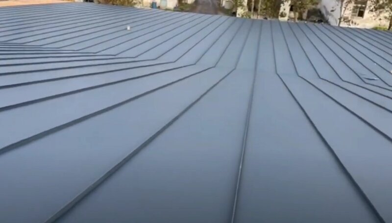 Монтаж двойного стоячего фальца на винодельне в Крыму - Дом Дока