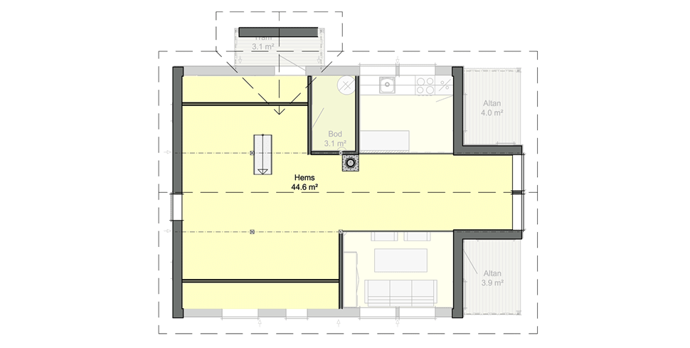 Aurora 916C планировка мансардного этажа