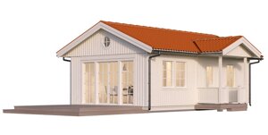 Небольшой загородный каркасный дом по шведскому проекту. Строительство в Севастополе и Республике Крым