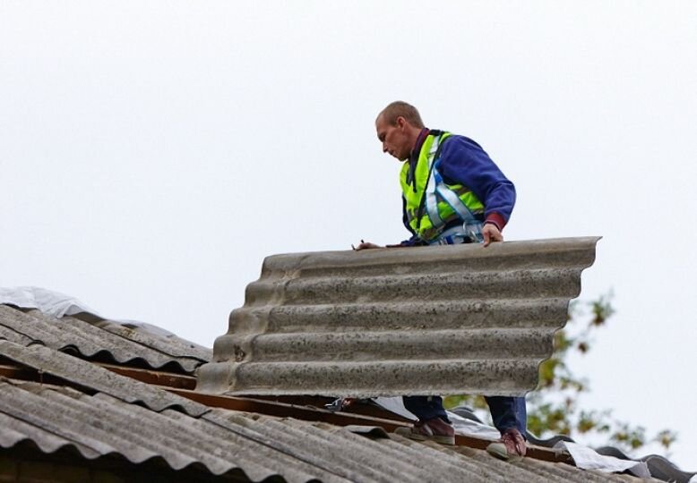 Ремонт кровли. Замена шифера на профнастил - Дом Дока