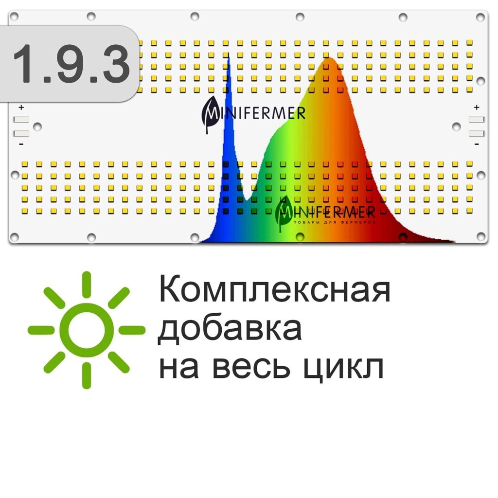 1.9.3 Quantum board Samsung 2835 lm281b+pro 3500K от компании ИП ВОЛОШИН ДЕНИС ГРИГОРЬЕВИЧ - фото 1