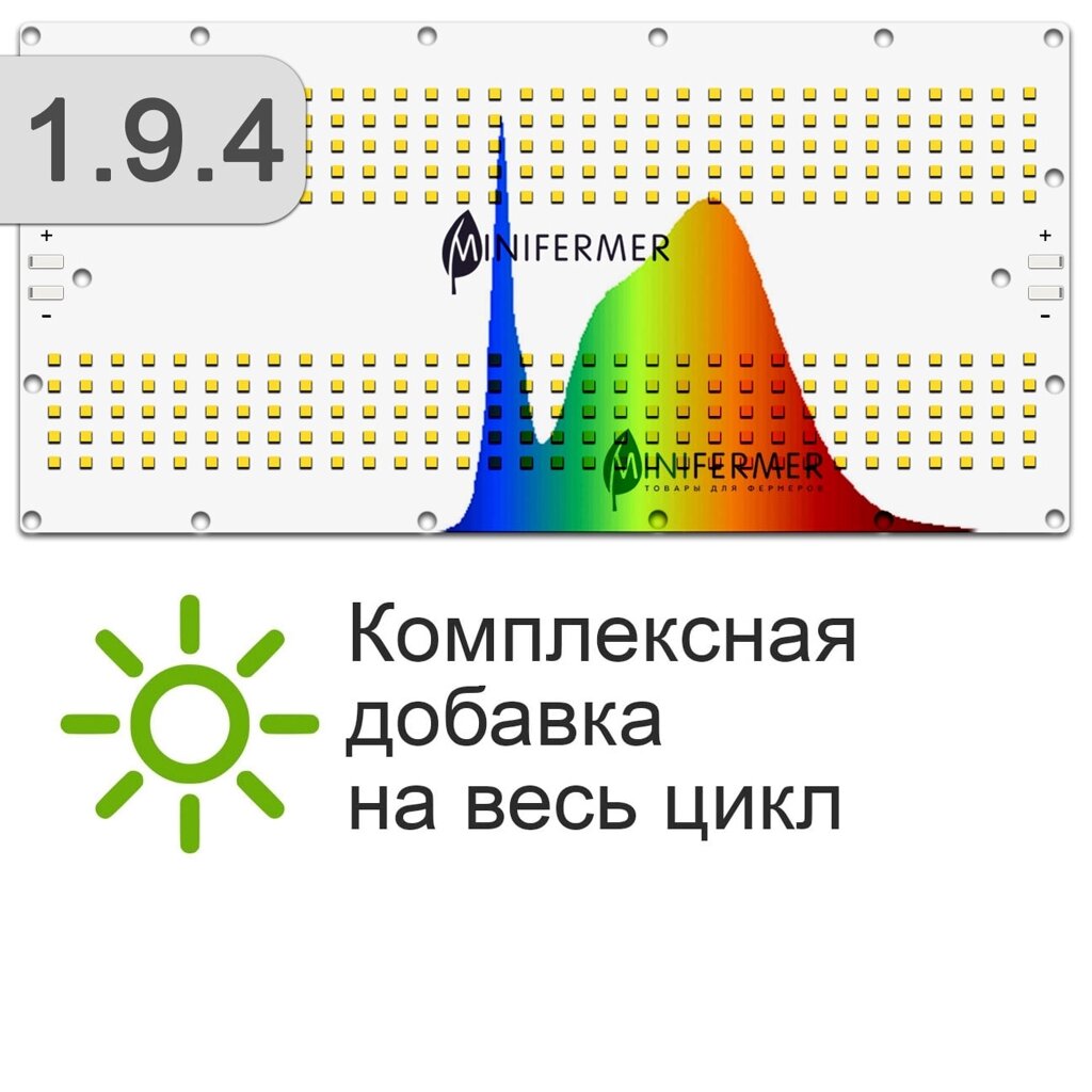 1.9.4 Quantum board Samsung 2835 lm281b+pro 4000K от компании ИП ВОЛОШИН ДЕНИС ГРИГОРЬЕВИЧ - фото 1