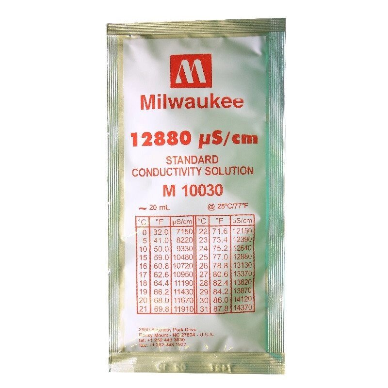 12880 µS/cm Conductivity Calibration Solution (box of 25x20 ml sachet) Milwaukee от компании ИП ВОЛОШИН ДЕНИС ГРИГОРЬЕВИЧ - фото 1