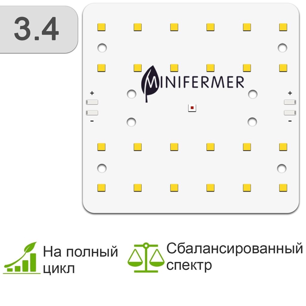 3.4 Quantum board Mini Samsung lm281b+pro 4000K + Osram SSL 660nm от компании ИП ВОЛОШИН ДЕНИС ГРИГОРЬЕВИЧ - фото 1