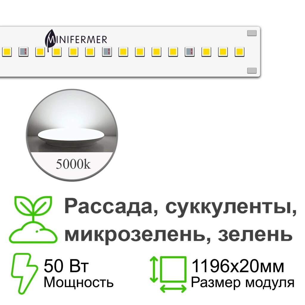 Биколор Комфорт - Рассада, Микрозелень. Белый свет от компании ИП ВОЛОШИН ДЕНИС ГРИГОРЬЕВИЧ - фото 1