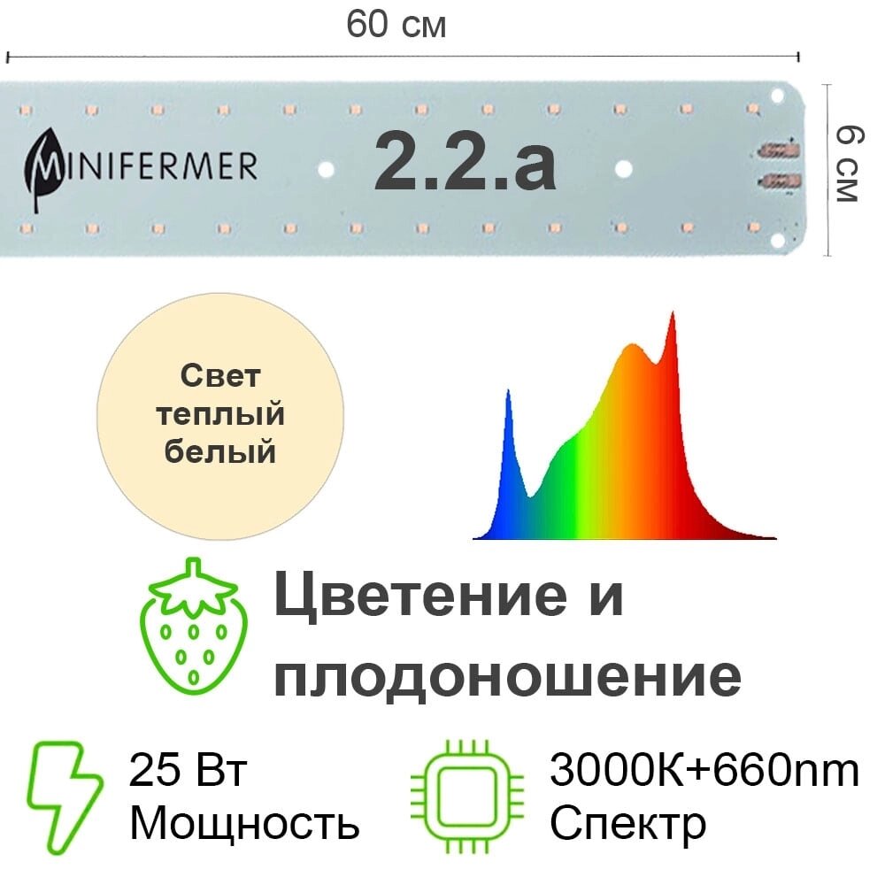 Цветонос 2.2. a - Цветение и Плодоношение. Белый свет. от компании ИП ВОЛОШИН ДЕНИС ГРИГОРЬЕВИЧ - фото 1