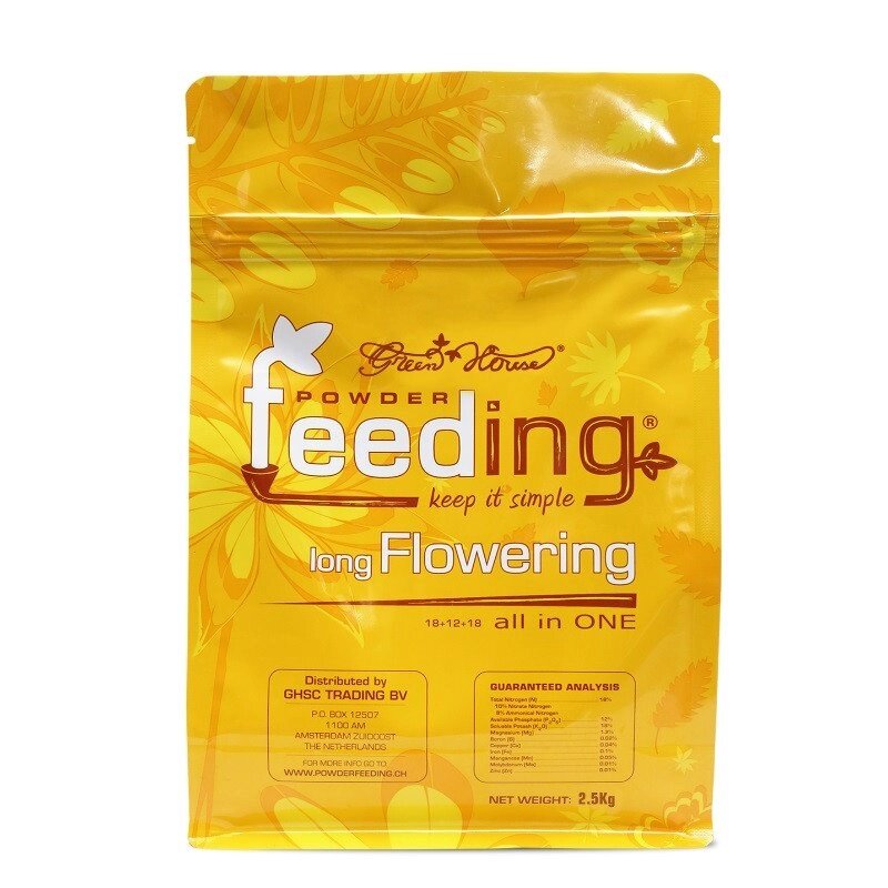 Green House Powder Feeding Long Flowering 2.5 kg Удобрение минеральное для растений с длинным циклом от компании ИП ВОЛОШИН ДЕНИС ГРИГОРЬЕВИЧ - фото 1