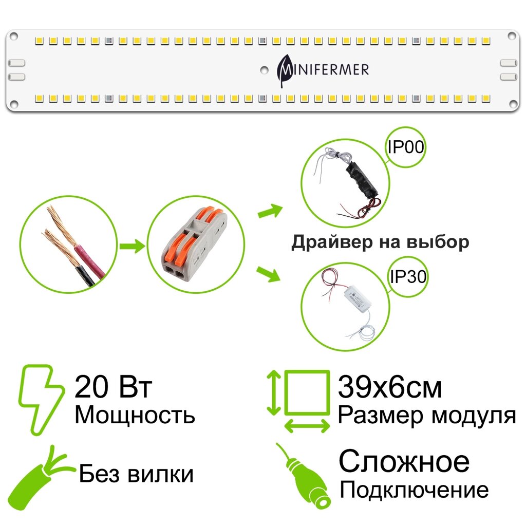 Комплект Quantum line 20 Вт от компании ИП ВОЛОШИН ДЕНИС ГРИГОРЬЕВИЧ - фото 1