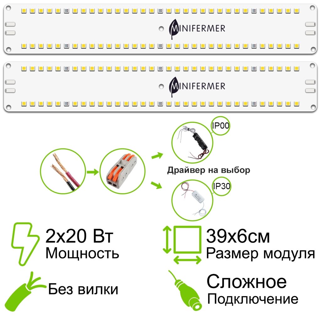 Комплект Quantum line 40 Вт от компании ИП ВОЛОШИН ДЕНИС ГРИГОРЬЕВИЧ - фото 1