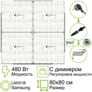 Комплект диммируемый Quantum board 301b 480 Вт (4х120)