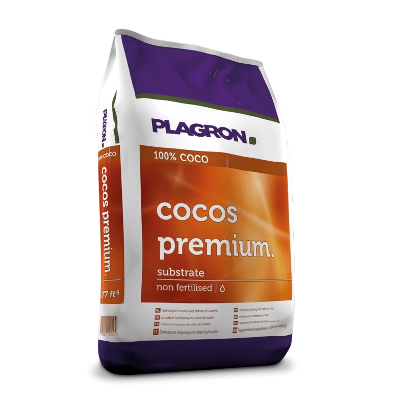 Plagron Cocos Premium 50 л Кокосовый субстрат от компании ИП ВОЛОШИН ДЕНИС ГРИГОРЬЕВИЧ - фото 1