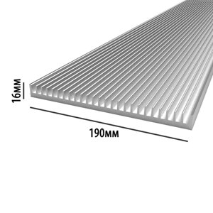 Профиль алюминиевый 190 мм * 16 мм * 4,52 кг (Цена указана за 10см)