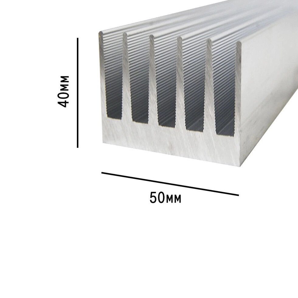 Профиль алюминиевый 50мм * 40мм * 2,5кг (Цена указана за 10см) от компании ИП ВОЛОШИН ДЕНИС ГРИГОРЬЕВИЧ - фото 1