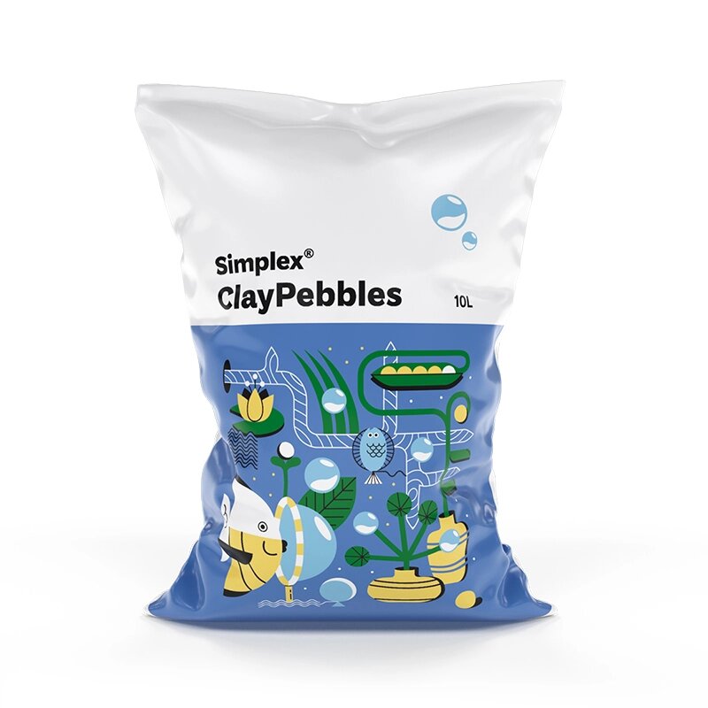 Simplex ClayPebbles 10 л Керамзит от компании ИП ВОЛОШИН ДЕНИС ГРИГОРЬЕВИЧ - фото 1