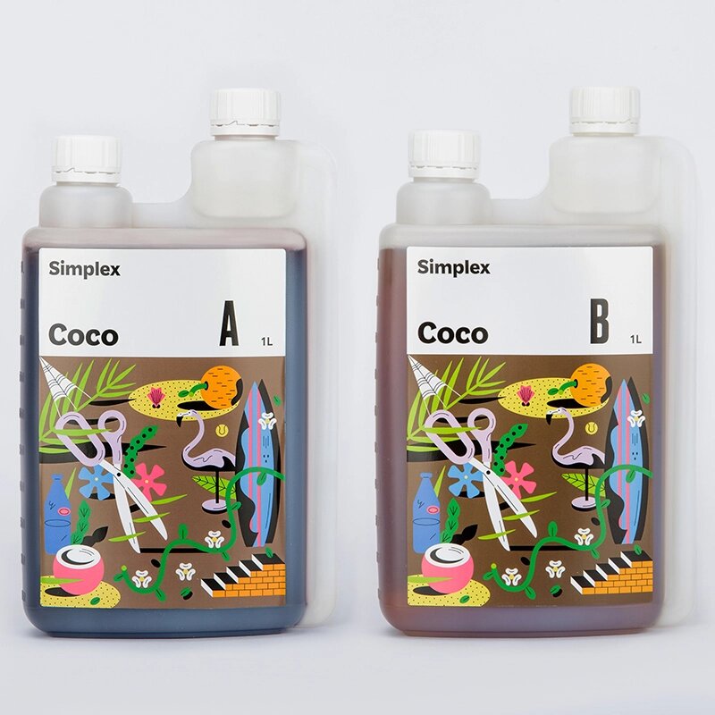 SIMPLEX Coco A+B 1 L Удобрение для кокосового субстрата от компании ИП ВОЛОШИН ДЕНИС ГРИГОРЬЕВИЧ - фото 1