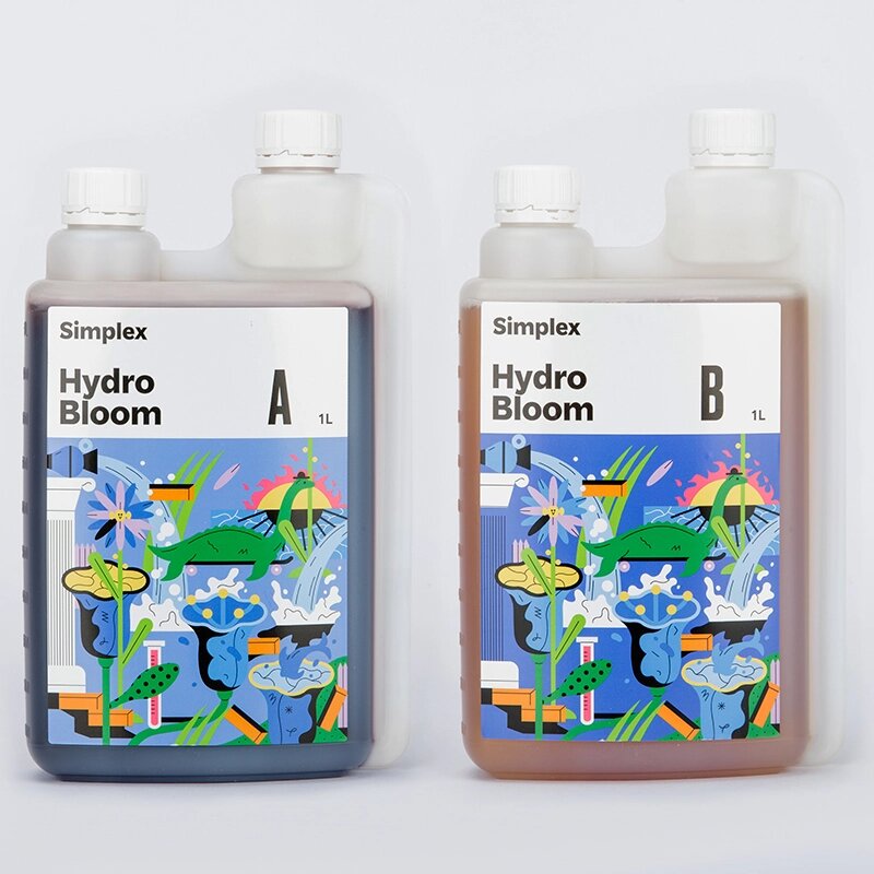 SIMPLEX Hydro Bloom A+B 1 L Удобрение для гидропоники для стадии цветения от компании ИП ВОЛОШИН ДЕНИС ГРИГОРЬЕВИЧ - фото 1