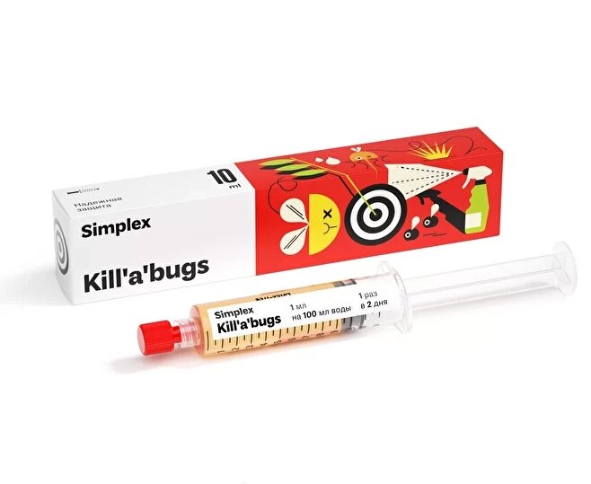 Simplex Kill'a'bugs 10 мл Средство от насекомых и вредителей от компании ИП ВОЛОШИН ДЕНИС ГРИГОРЬЕВИЧ - фото 1