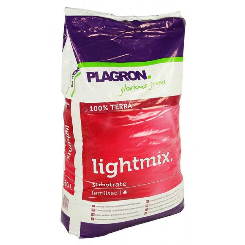 Субстрат Plagron Lightmix 50 л от компании ИП ВОЛОШИН ДЕНИС ГРИГОРЬЕВИЧ - фото 1