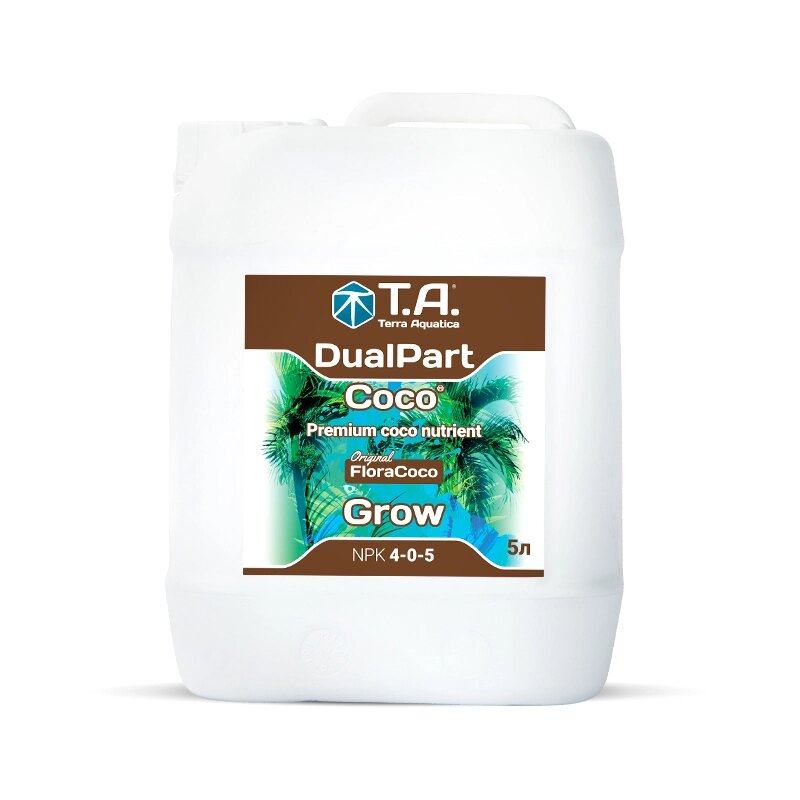 Terra Aquatica DualPart Coco Grow 5 л Удобрение минеральное для кокосового субстрата от компании ИП ВОЛОШИН ДЕНИС ГРИГОРЬЕВИЧ - фото 1