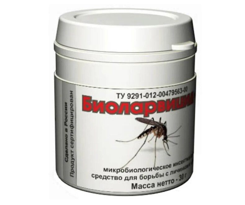 Уничтожитель личинок комаров "Биоларвицид-30" от компании ИП ВОЛОШИН ДЕНИС ГРИГОРЬЕВИЧ - фото 1