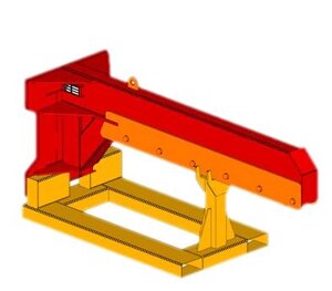Кран-балка для погрузчика KR (усиленная стрела, гак, джиб)