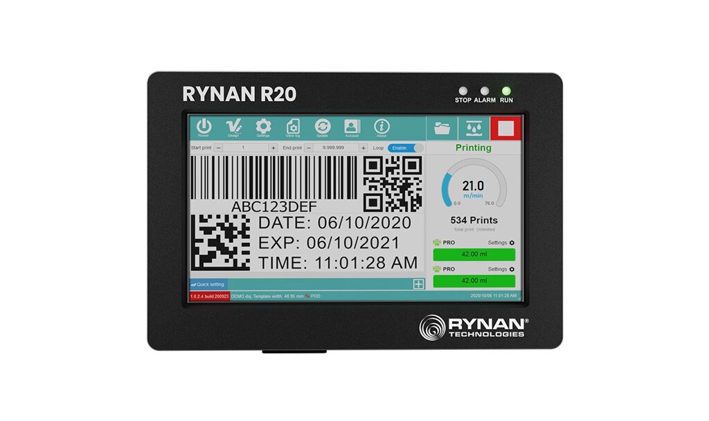 Термоструйный маркиратор RYNAN R20 REACH от компании LinaPack - фото 1