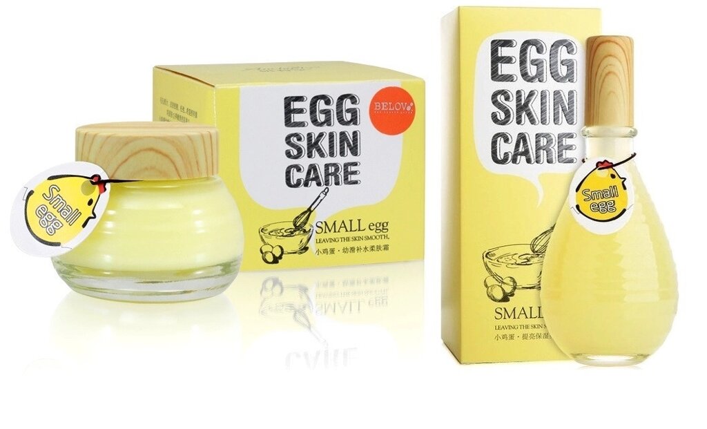 Антивозрастной интенсивный уход для лица в наборе (крем+эмульсия) Belov Egg Skin Care Small Egg, Таиланд от компании Тайская косметика и товары из Таиланда - Melissa - фото 1