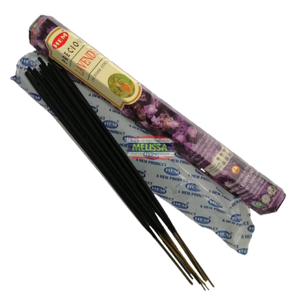 Ароматические палочки, благовоние Лаванда Lavender incense sticks. Индия от компании Тайская косметика и товары из Таиланда - Melissa - фото 1