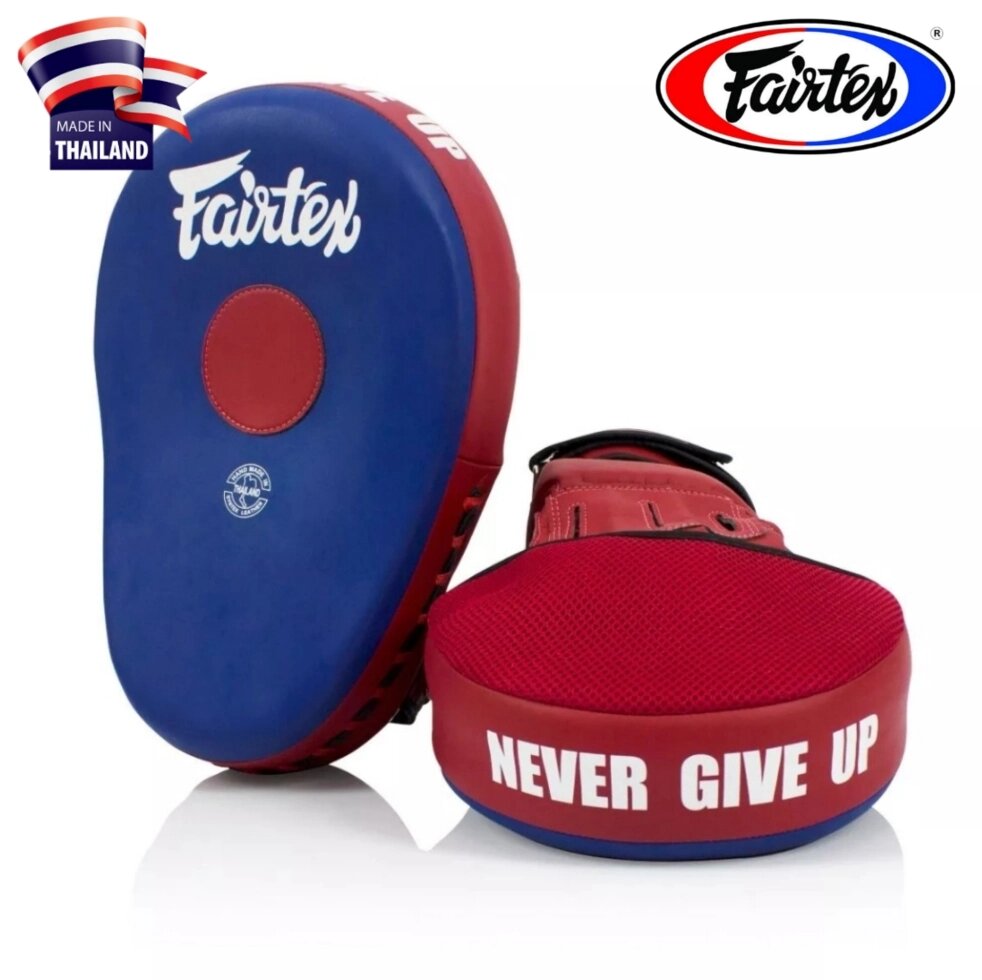 Боксерские лапы Fairtex FMV-13 Maximized Focus Mitts, Таиланд Blue/Red от компании Тайская косметика и товары из Таиланда - Melissa - фото 4