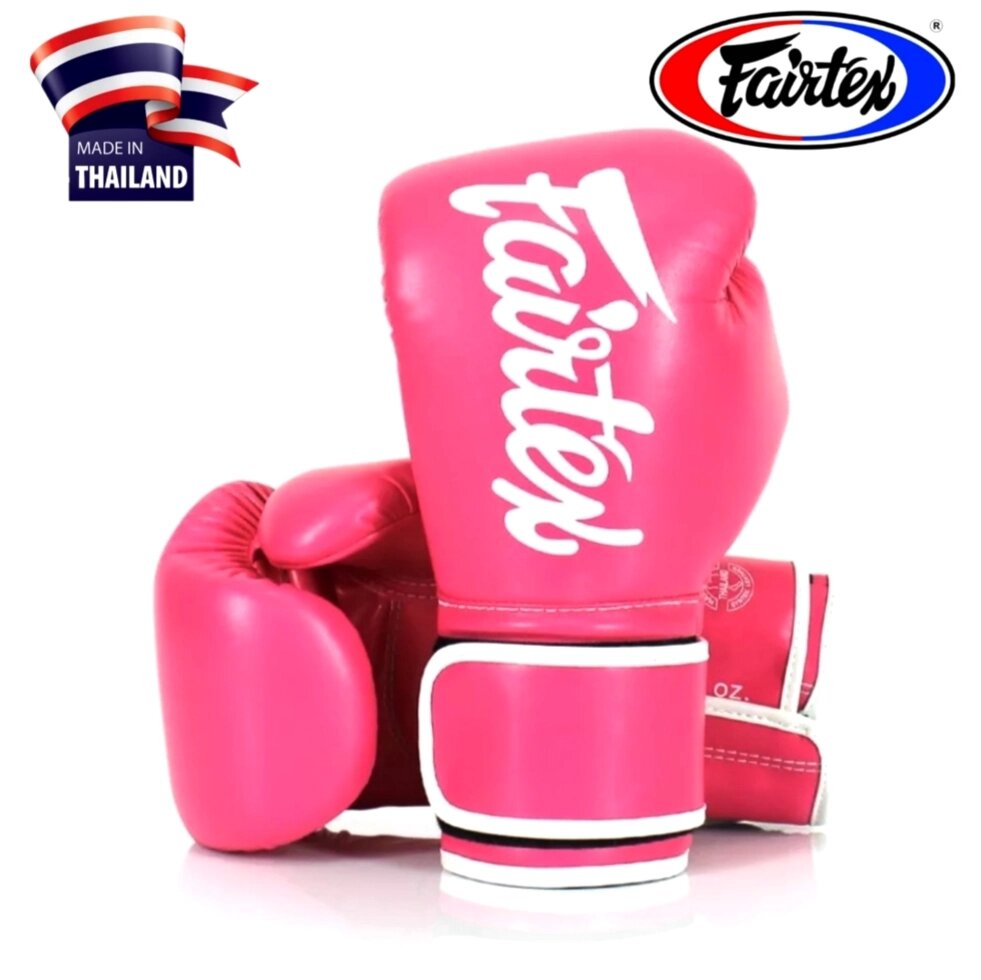 Боксерские перчатки Fairtex Boxing Gloves BGV14, Таиланд 10 oz Pink от компании Тайская косметика и товары из Таиланда - Melissa - фото 5