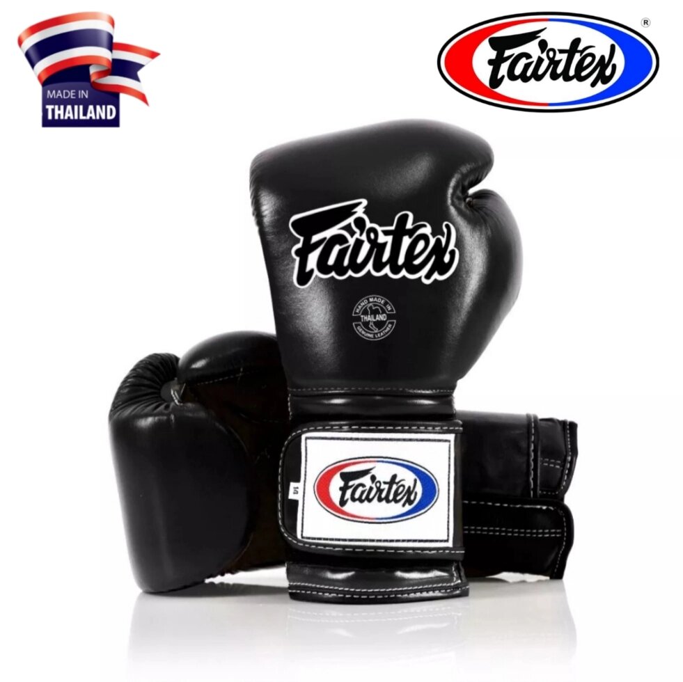 Боксерские перчатки Fairtex Mexican Style BGV9, Таиланд 10 oz Black от компании Тайская косметика и товары из Таиланда - Melissa - фото 4