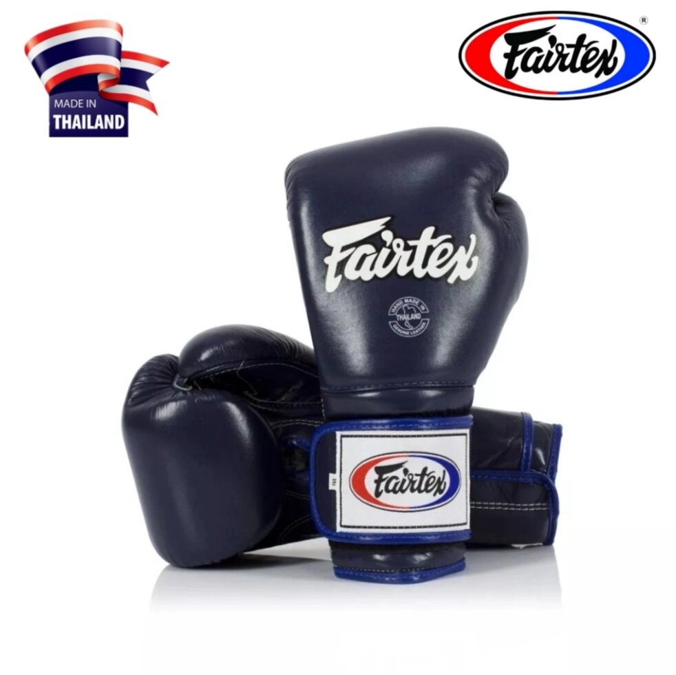 Боксерские перчатки Fairtex Mexican Style BGV9, Таиланд 10 oz Blue от компании Тайская косметика и товары из Таиланда - Melissa - фото 3