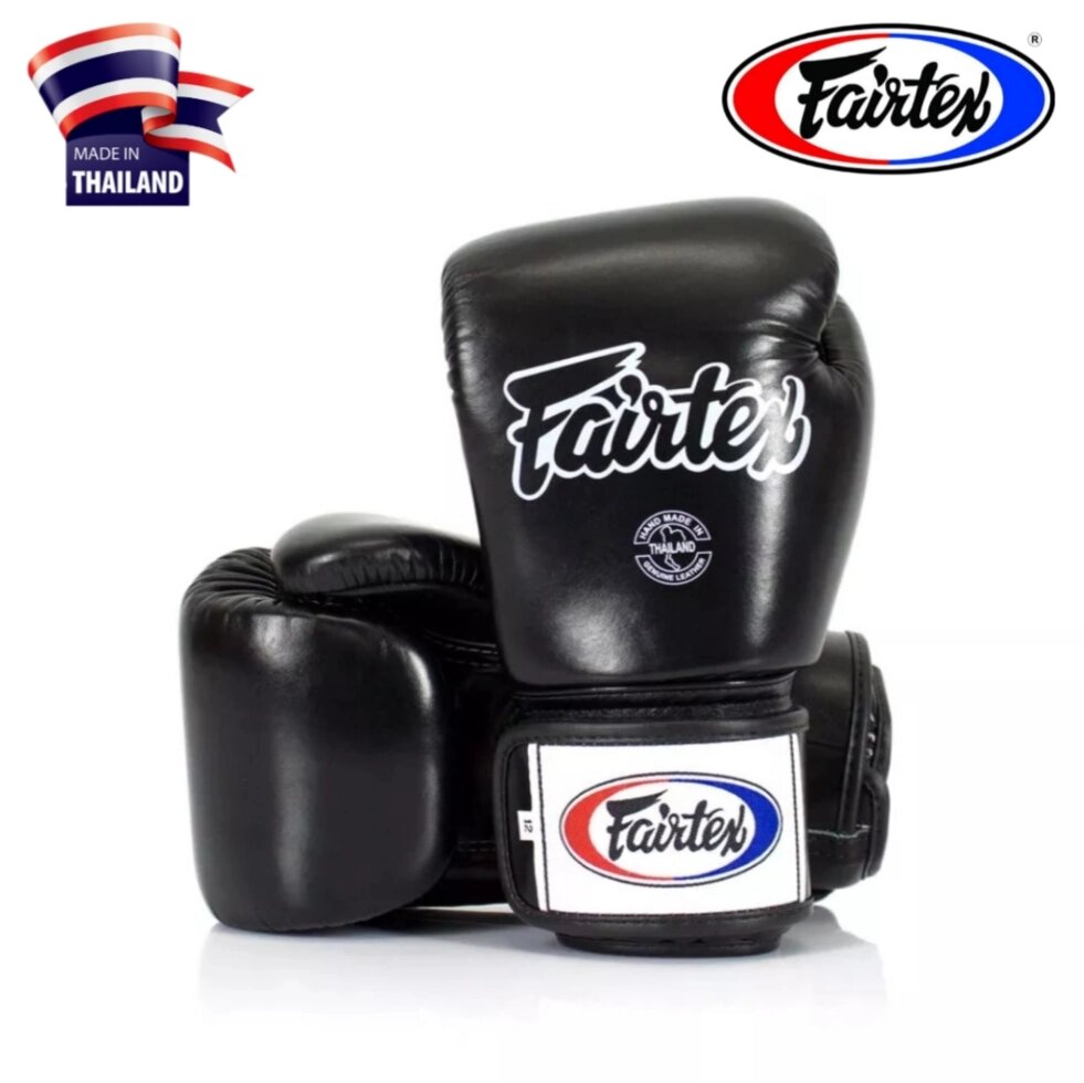 Боксерские перчатки Fairtex Universal Gloves Tight-Fit BGV1, Таиланд 10 oz ЧЕРНЫЙ от компании Тайская косметика и товары из Таиланда - Melissa - фото 5